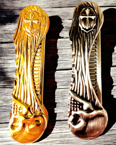 Mystic Skull Comb - Premium-Kamm, Personalisierung mit Gravur möglich