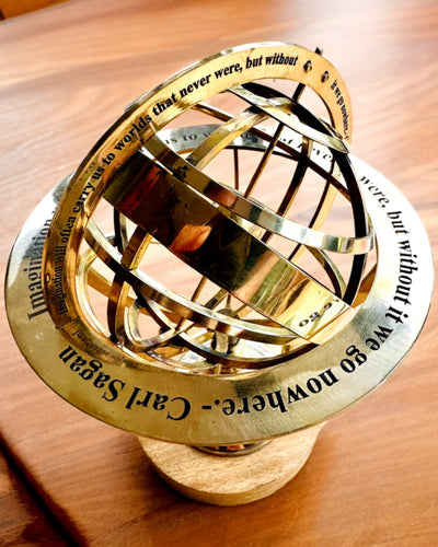 Astrolabium Artis - Handgefertigt mit Gravuroption, Dekoration für das Büro, Premium