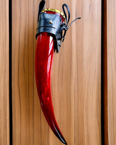 Kriegerhornbecher - Rot - mit Gravur personalisierbar