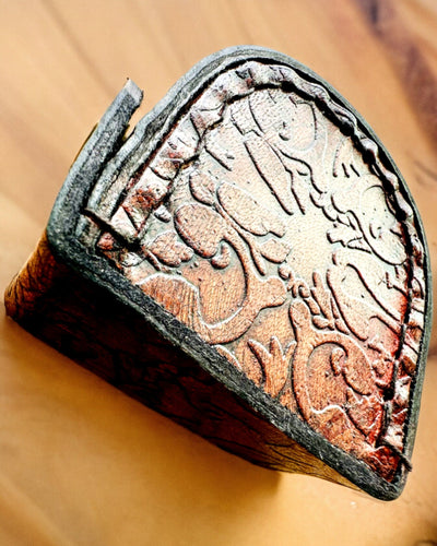 Elegantes Maharadscha-Etui für Taschenuhr oder Kompass - Personalisierung mit Gravur möglich