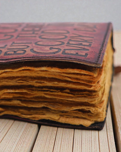 Dies Bona – Leder-Notizbuch: Nicht jeder Tag ist gut