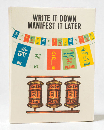 Großes Notizbuch Lokta Inspirationen – Schreib es auf (21 x 15 cm, 45 Blätter)