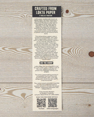 Großes Notizbuch Lokta Inspirationen – Schreib es auf (21 x 15 cm, 45 Blätter)