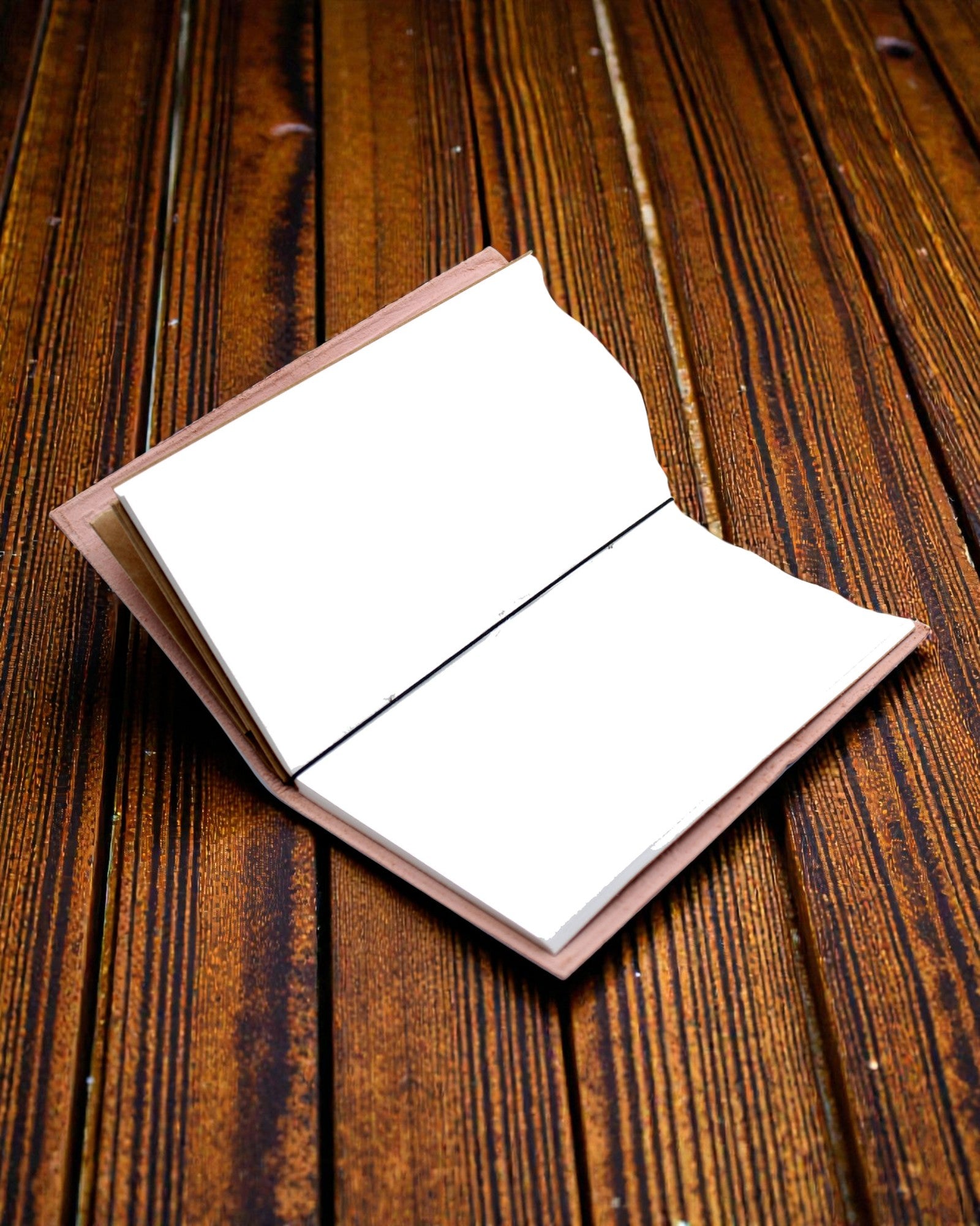 Handgefertigtes Leder-Notizbuch - Wichtige Dinge zum Erledigen - Grau (80 Seiten)