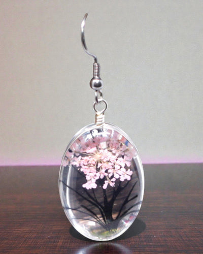 Rosengarten – Schmuckset mit getrockneten Blumen Baum des Lebens