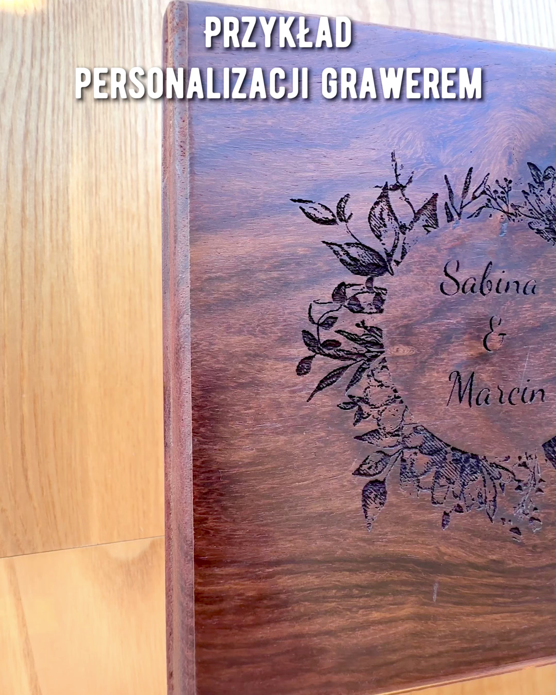 Große Holzkiste für Kompass "Gilbert & Sons" mit Gravurmöglichkeit