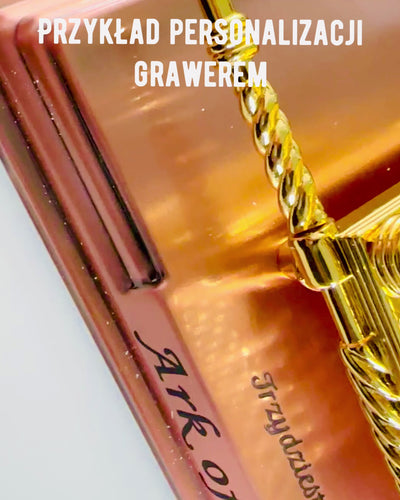 Majestätische Miniatur der Bundeslade in Goldfassung 11,2 x 5,8 x 7,3 cm - Exklusive Lade, Dekoration in Goldausführung