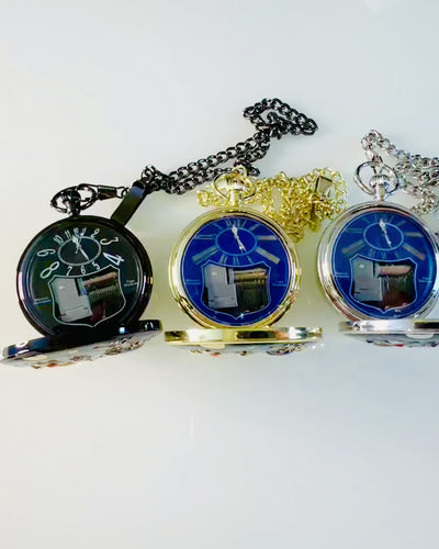 Taschenuhr "Astrum Temporis" - Silberrahmen. Möglichkeit zur Personalisierung mit Gravur