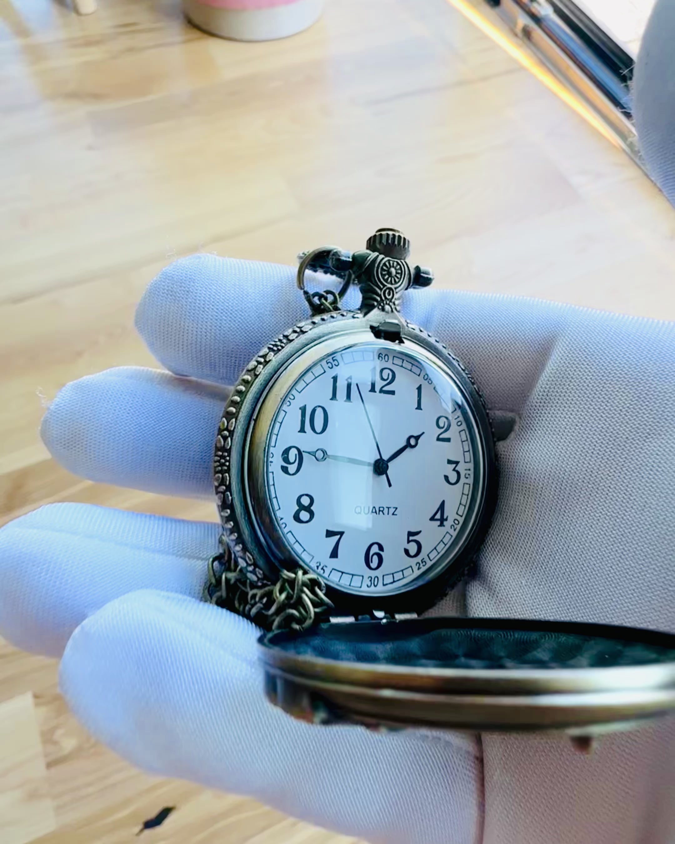 Taschenuhr "Motorrad-Elegant" – Gravur