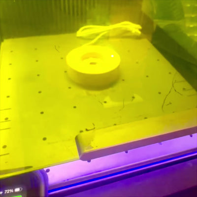 Glaskugel 3D Mond mit Gravur