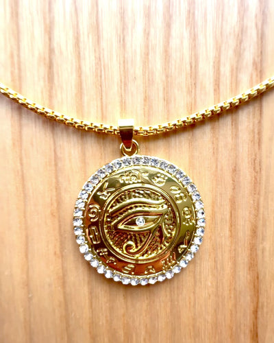 Amulett der Macht "Auge des Ra", Möglichkeit zur Personalisierung mit Gravur als Geschenk
