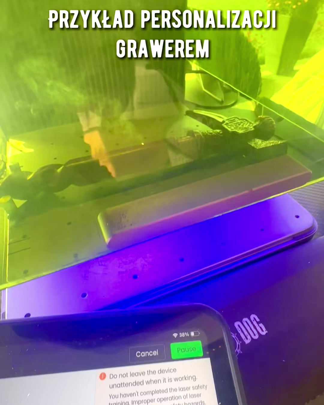 Spazierstock - WIKING mit einem Kopf in Form eines Kriegshammers, Möglichkeit der Personalisierung mit Gravur als Geschenk