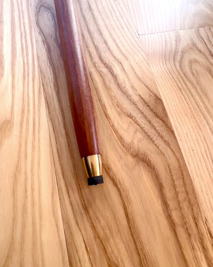 Spazierstock "Diamant in Bronze" - Handgefertigt aus Holz, Gravur möglich
