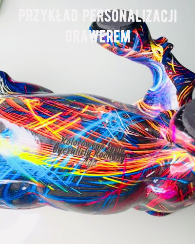 Dekorative Skulptur Stier "BullArt" – Einzigartige Kunst mit Gravuroption - 4 Farbvarianten, als personalisiertes Geschenk