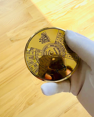 Ewiger Kalender Seefahrt – Messingkalender 100 Jahre – Gravur als Geschenk möglich