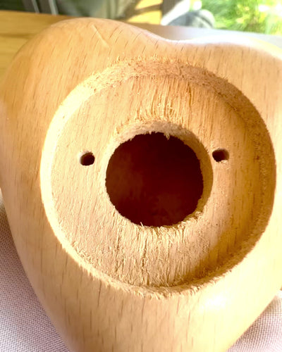Holzherz, 9 cm Schatulle für geheime Gefühle, Möglichkeit der Personalisierung mit Gravur als Geschenk