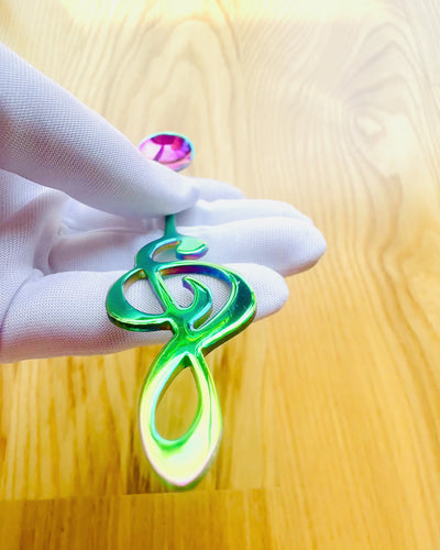 Eleganter Löffel mit Violinschlüssel – Personalisiert als Geschenk, 2 Farbvarianten zur Auswahl