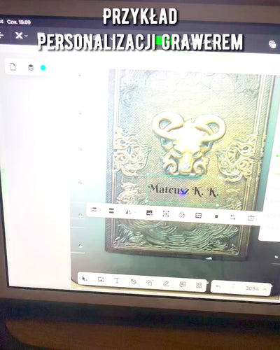 Magisches Notizbuch, Notizblock "Boski Byk" - Elegantes und Einzigartiges Schreibwaren, Personalisierung mit Gravur