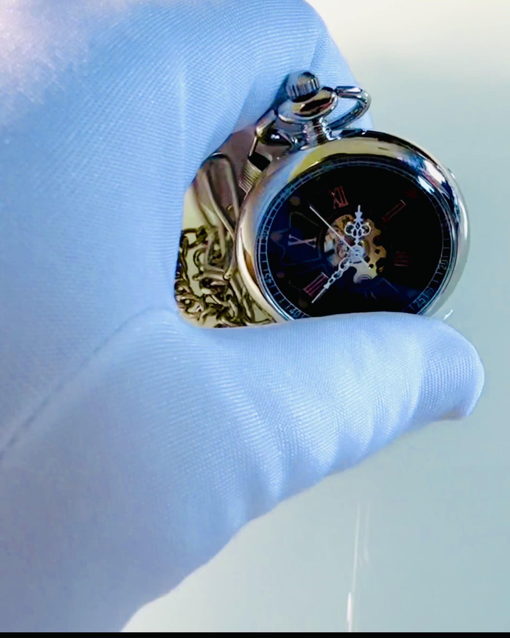 Taschenuhr im Vintage-Stil mit Gravurmöglichkeit
