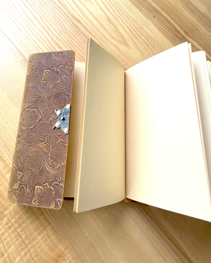 Luxuriöses Retro-Notizbuch mit Ledereinband - "Vintage Elegance", 480 Seiten, personalisierbar mit Gravur