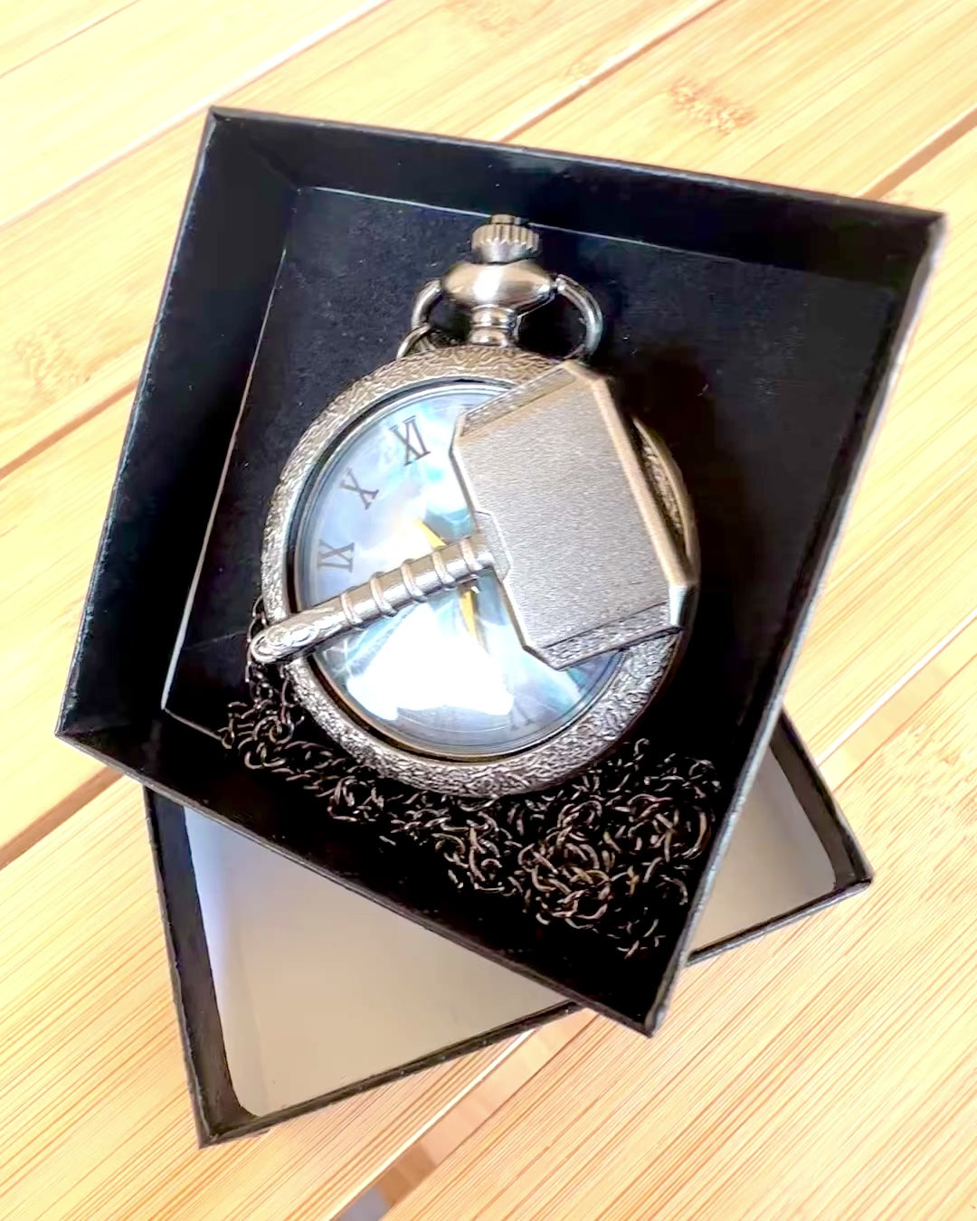 Młot Czasu - Taschenuhr, personalisierbar mit Gravur als Geschenk