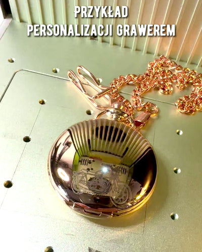 Taschenuhr im klassischen Stil – Roségold, Vintage-Eleganz