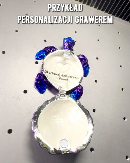 Magischer Schildkrötenschatz - Schmuckversteck mit Personalisierung durch Gravur, Geschenk