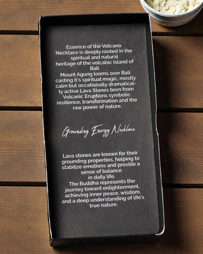 Halskette Essenz des Vulkans – Erdende Energie