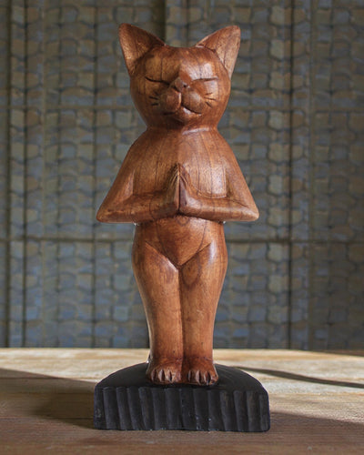Katzenskulptur – Yoga 1 Stehende Position 30 cm